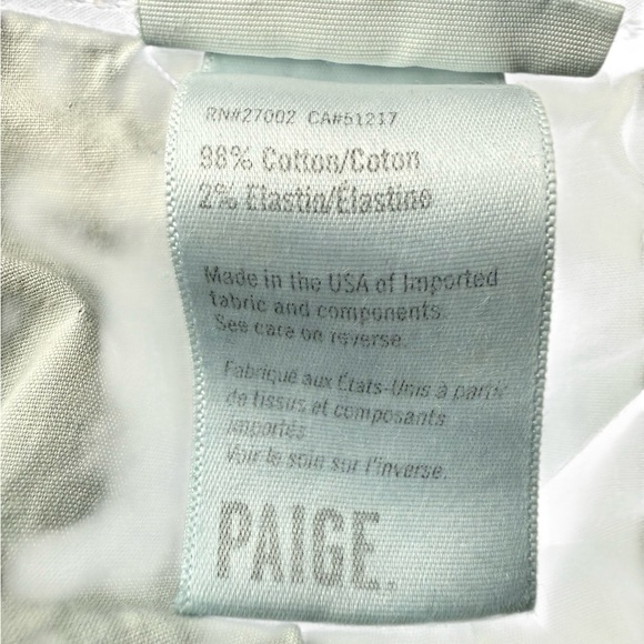 PAIGE Women's Hoxton Ankle Peg Skinny Jeans with Side Slits Beachwood Size 28 - Picture 7 of 13